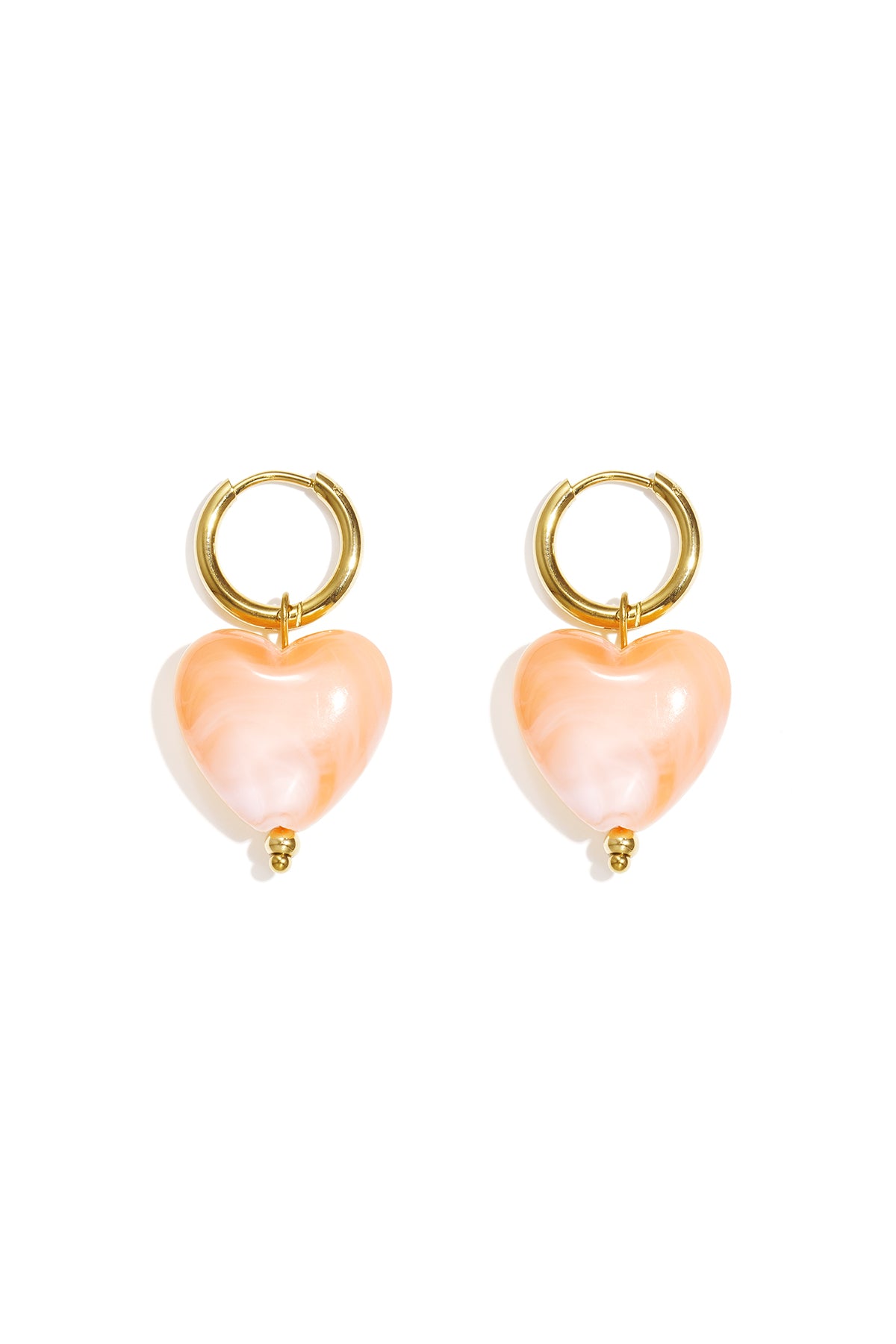 Stainless Steel Drop Earrings Heart Casual Daily Simple Series Women's jewelry