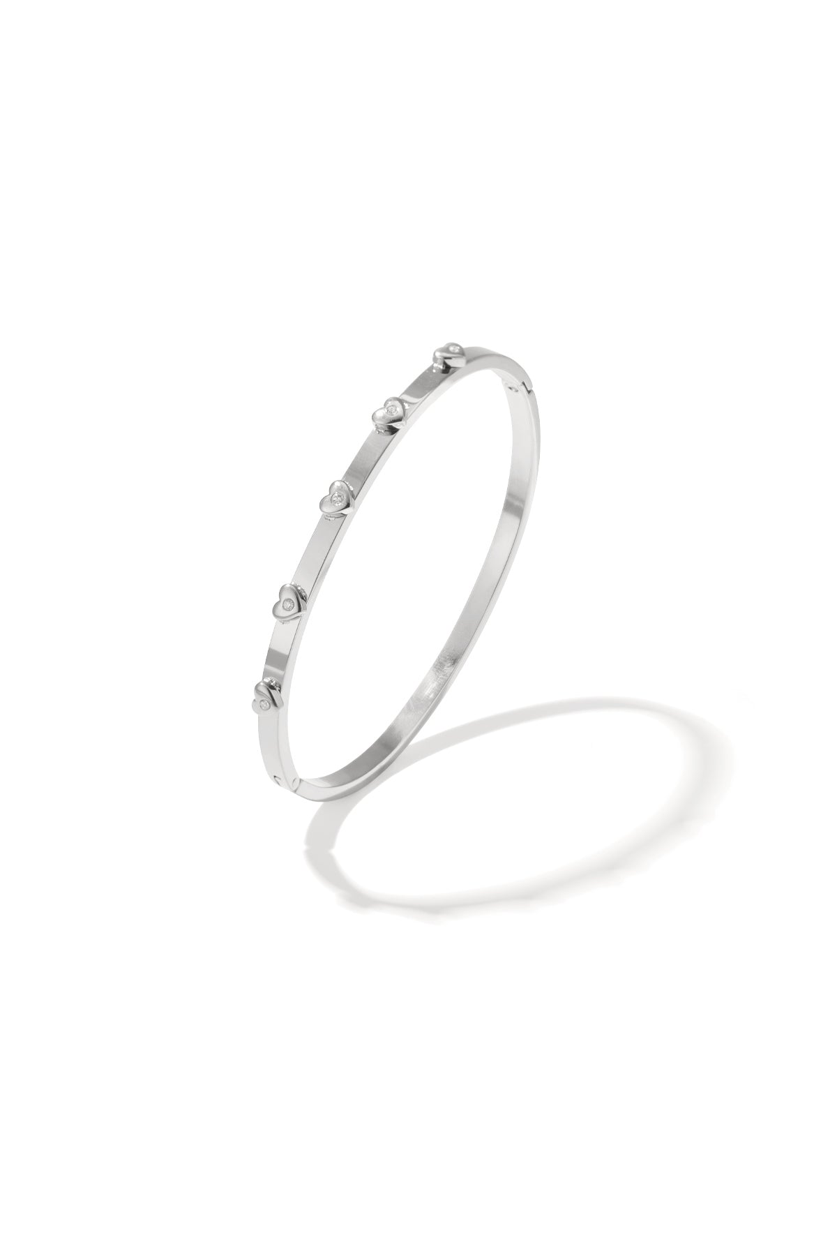 Stainless Steel Bangles Heart Casual Daily Simple Series Women's jewelry