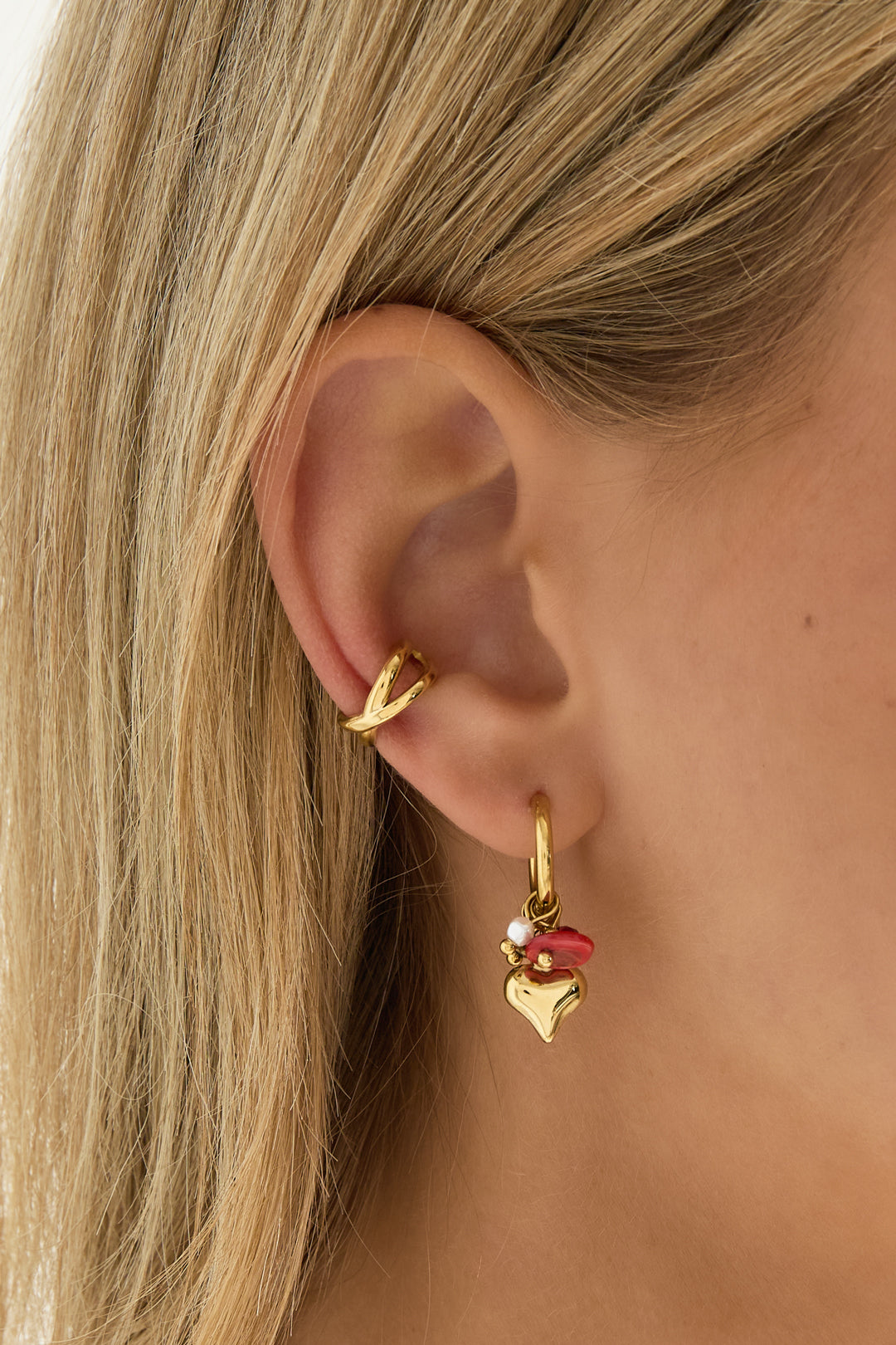 Stainless Steel Ear Cuffs lines Simple Daily Simple Series Women's jewelry