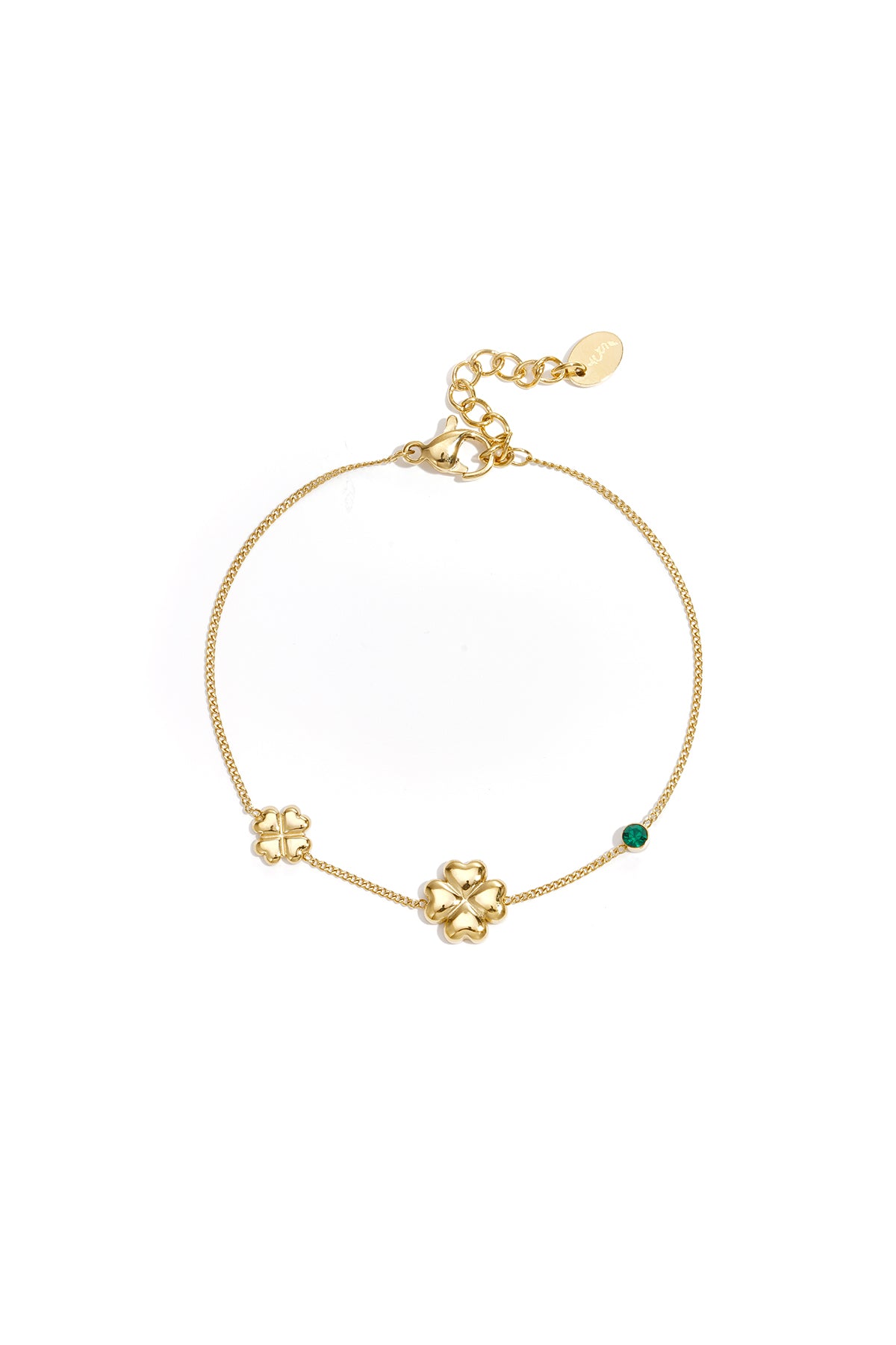 Stainless Steel Charm Bracelets Clover Simple Daily Simple Series Women's jewelry