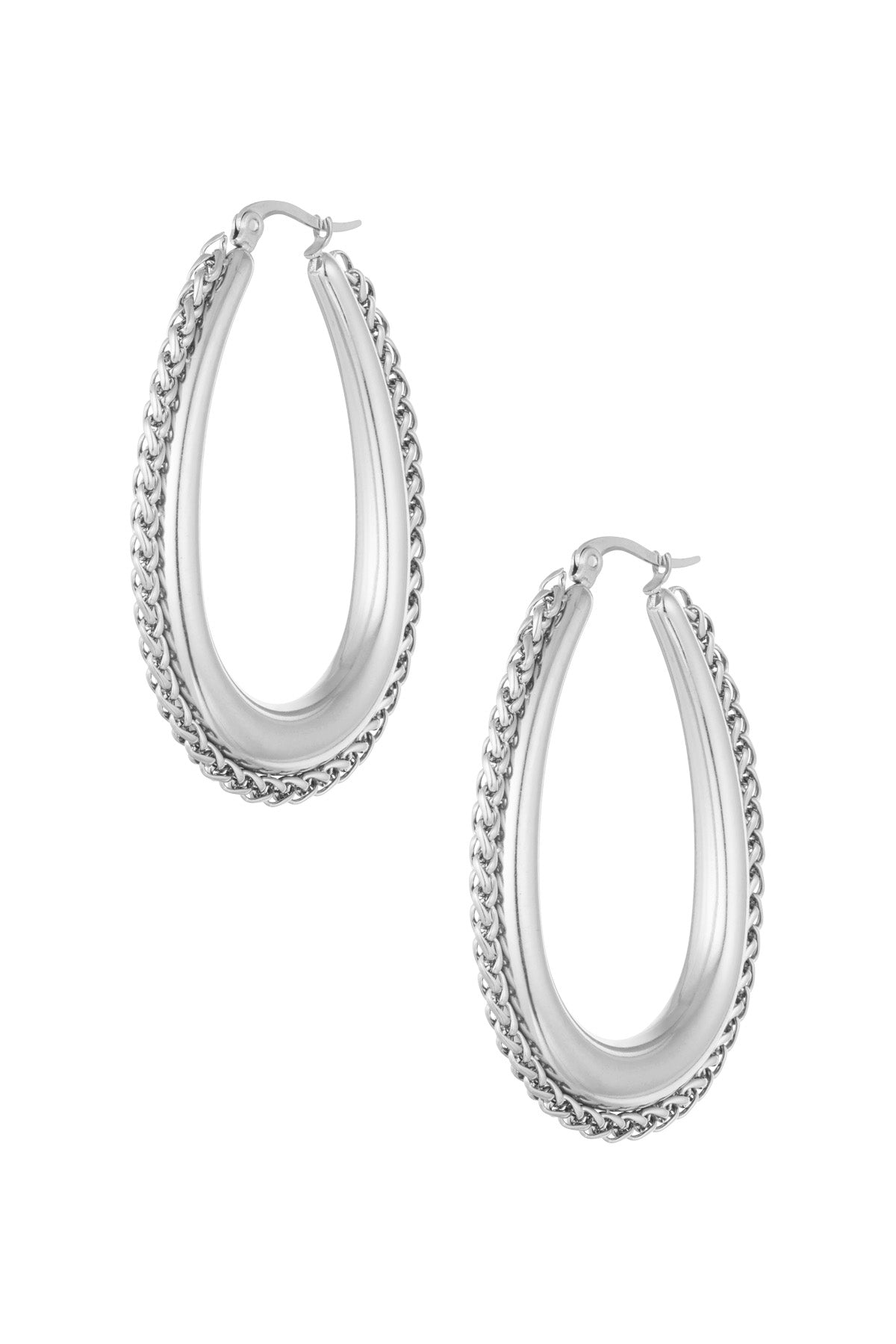 hoops with braided edge