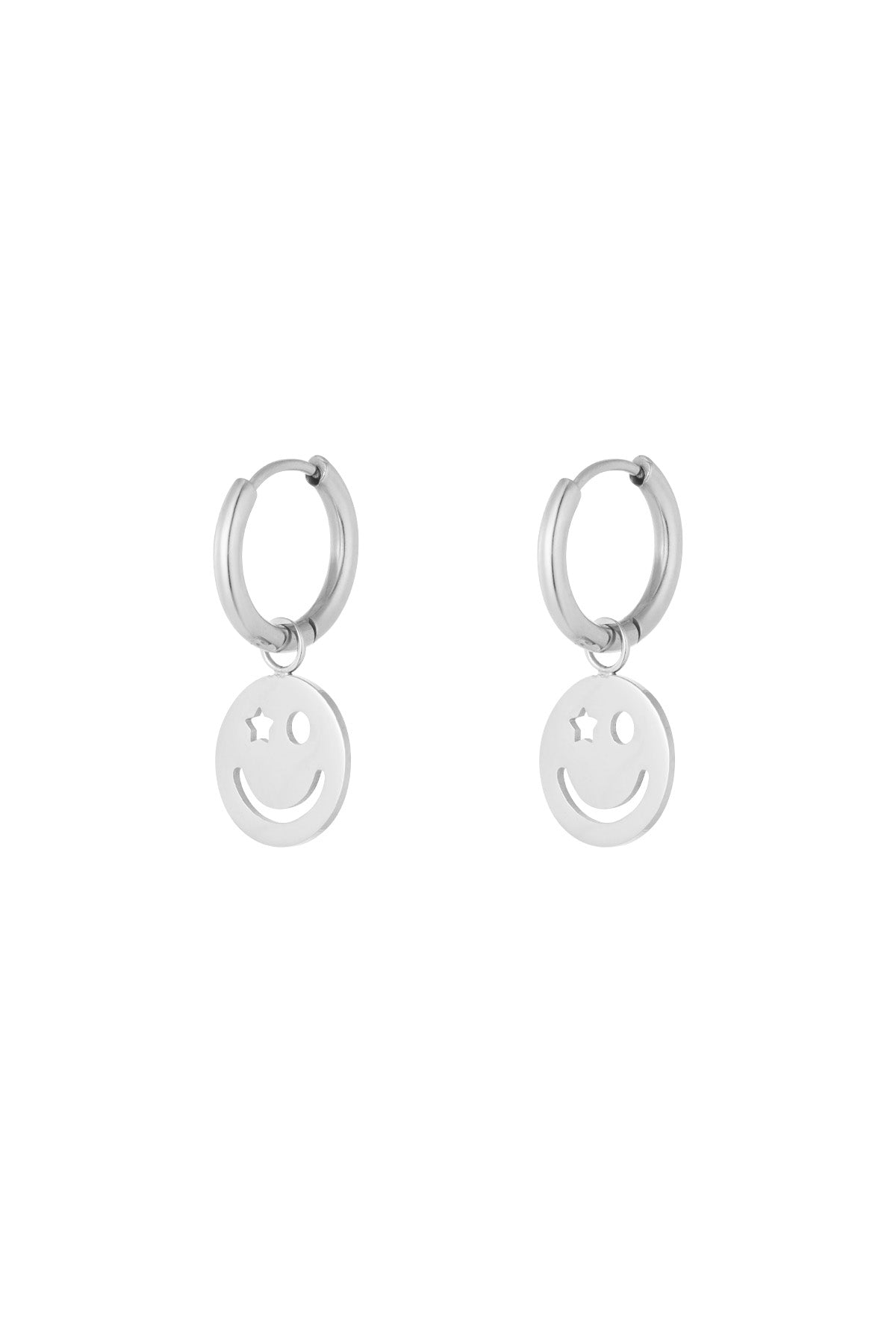 earrings be happy smiley