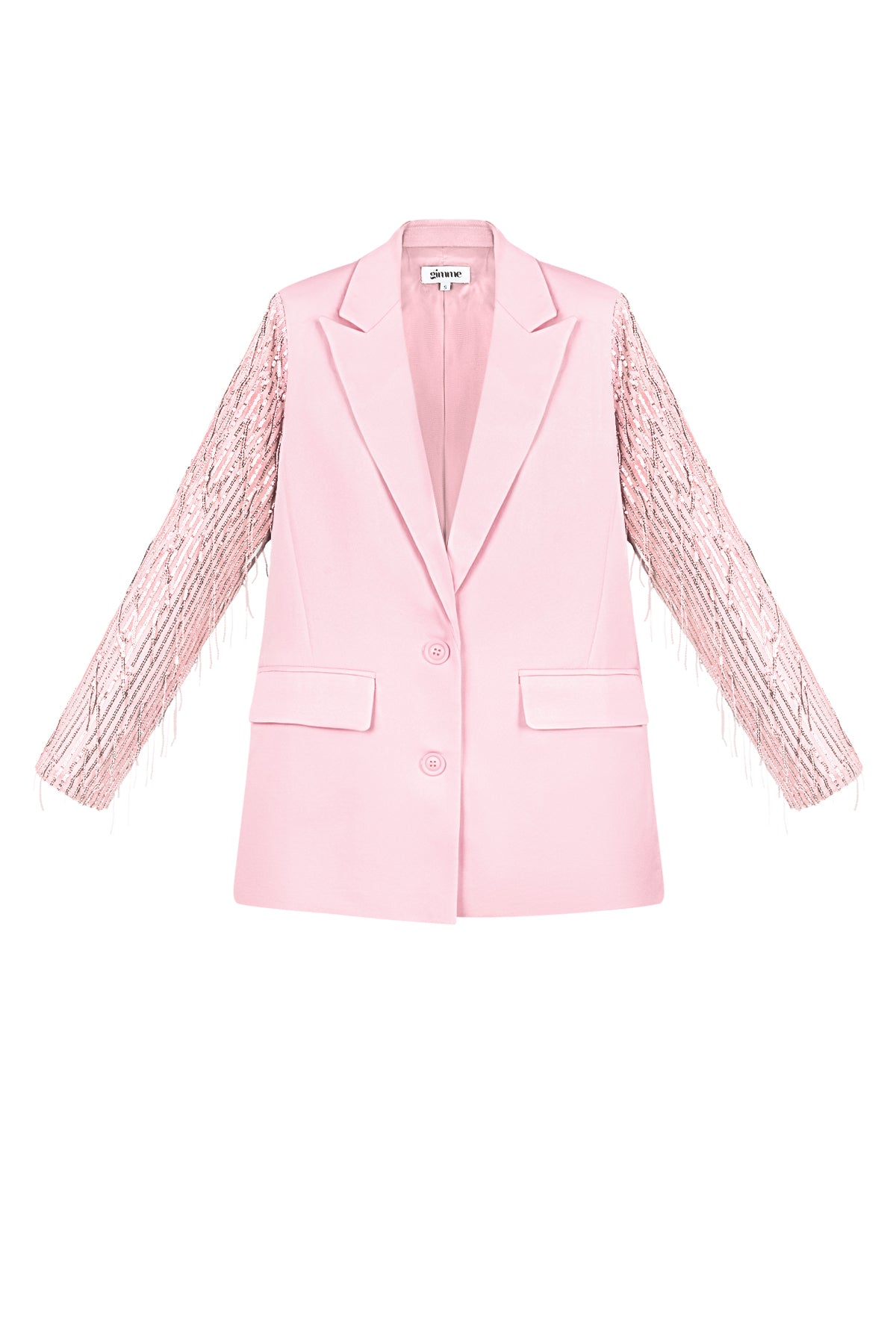 Polyester Women's Suit Jacket Fringe Sleeve Design