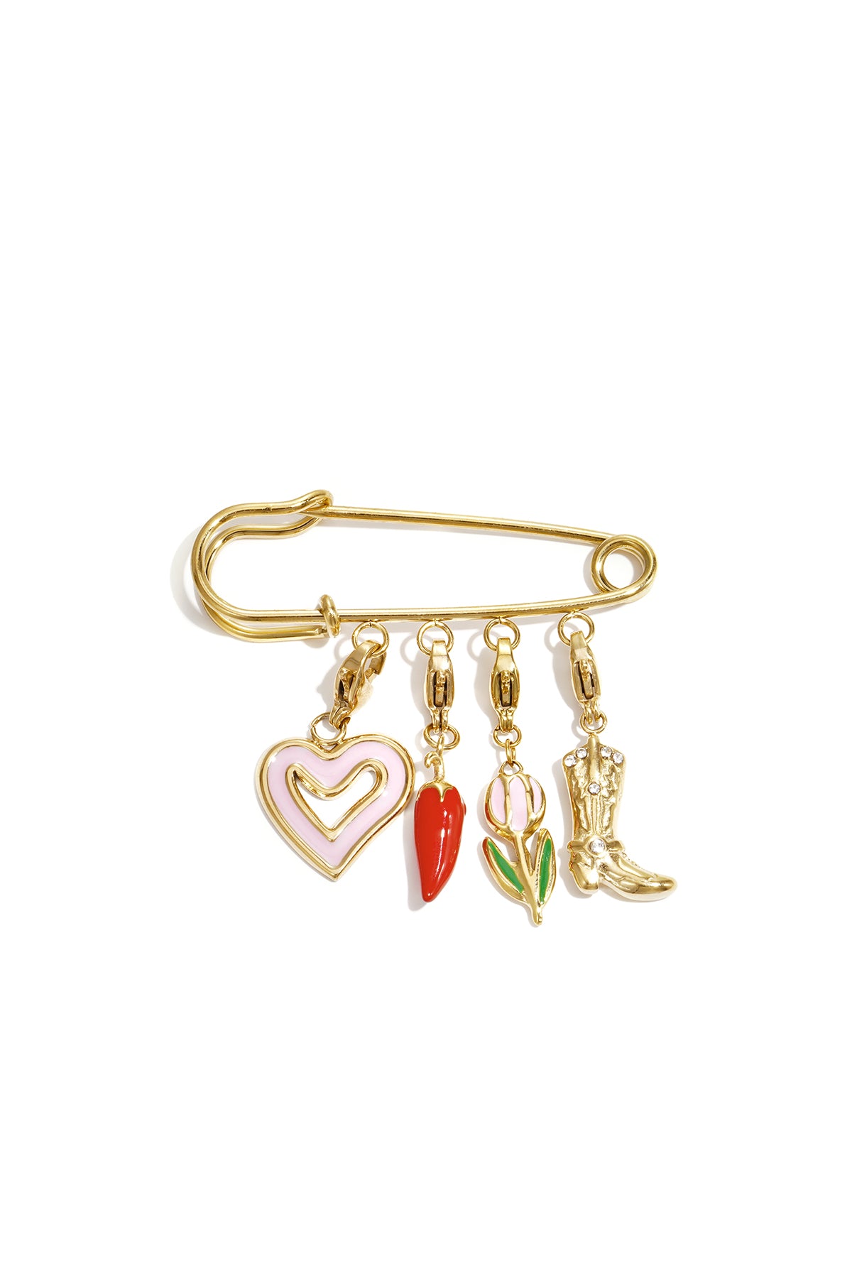 Stainless Steel Brooches lines Daily Daily Simple Series Women's jewelry