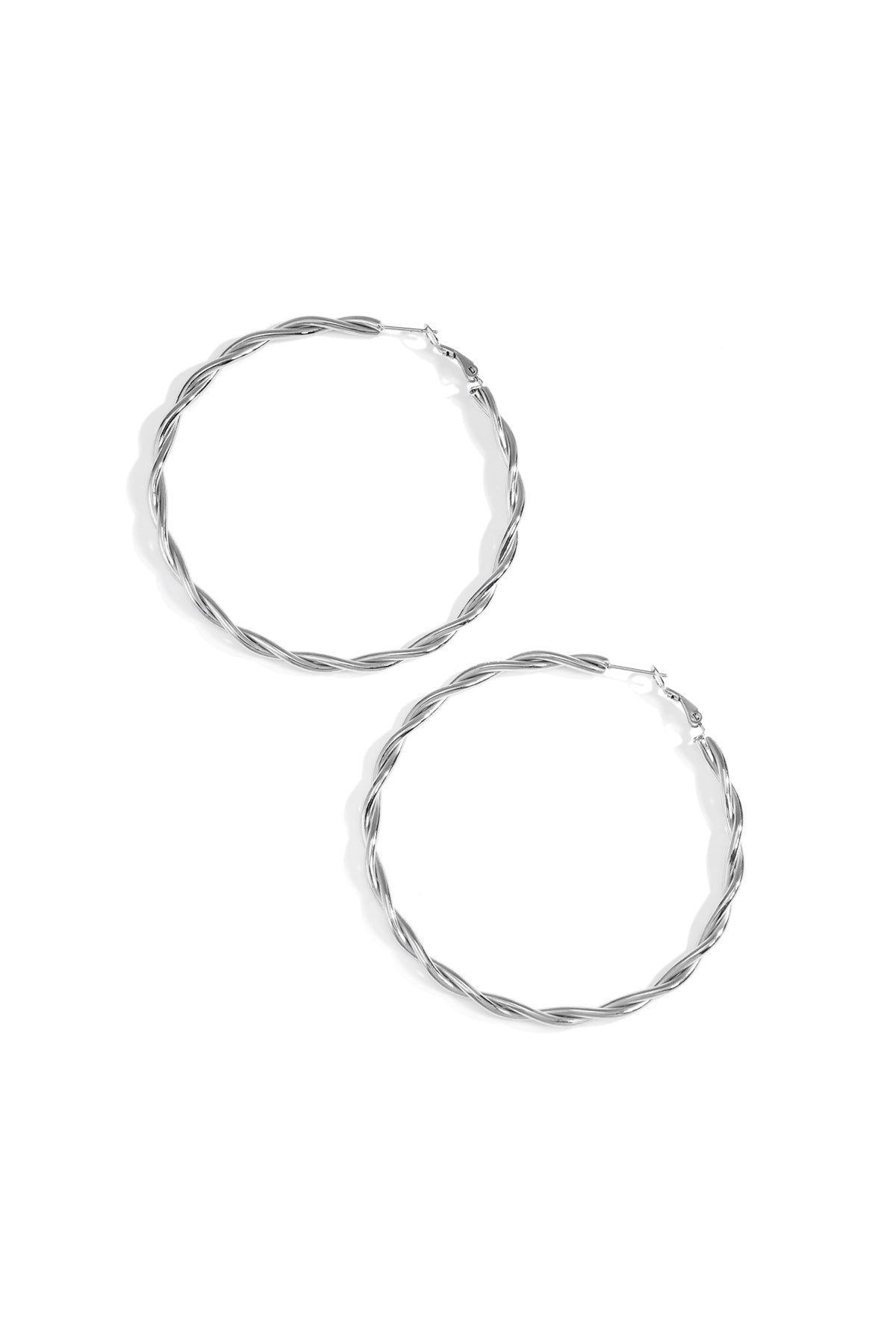 Twisted hoop earrings XL
