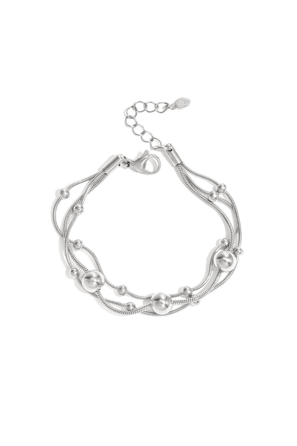 Stainless Steel Chain Bracelets Polka Dots Casual Daily Simple Series Women's jewelry