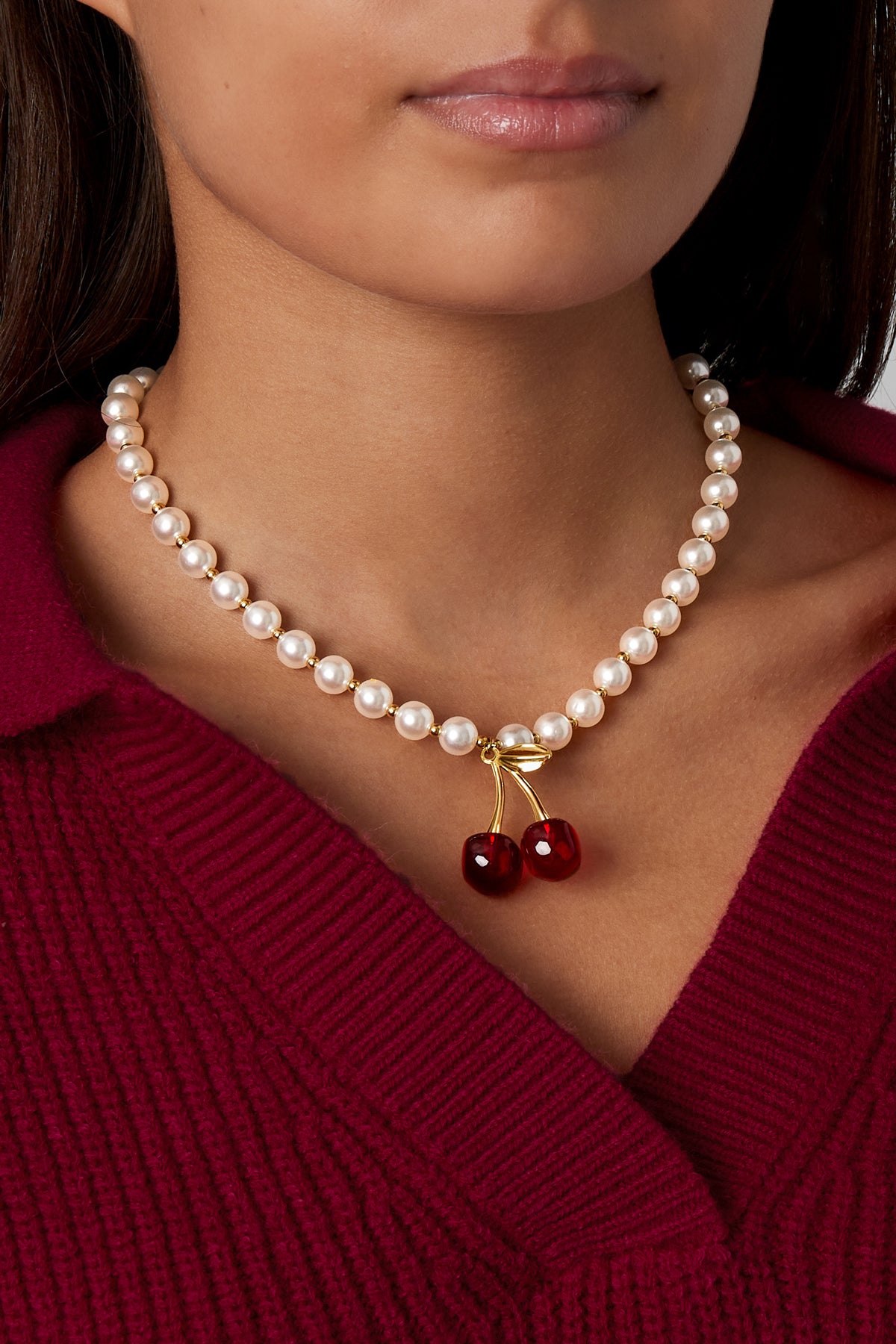 cherry on top necklace