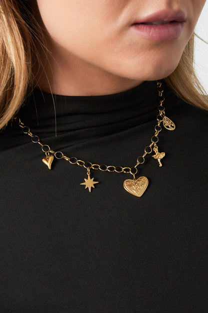 heartfelt sparkle necklace