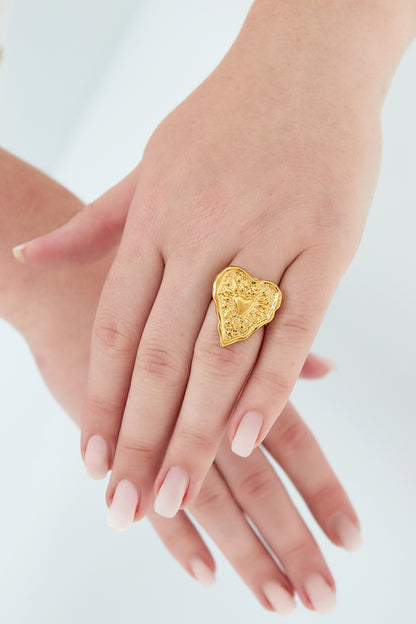 Ring wrinkle heart