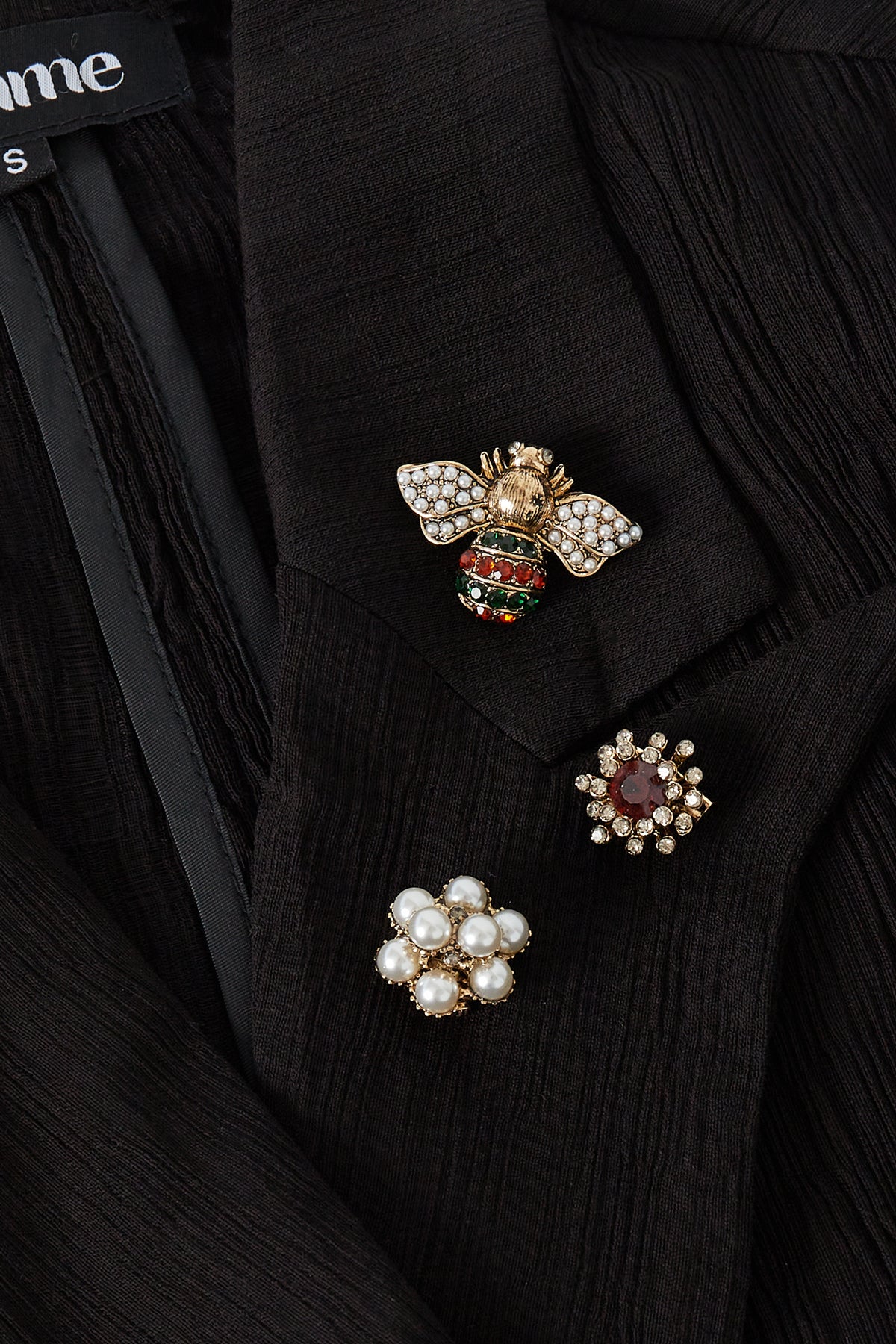 brooches trio busy bee