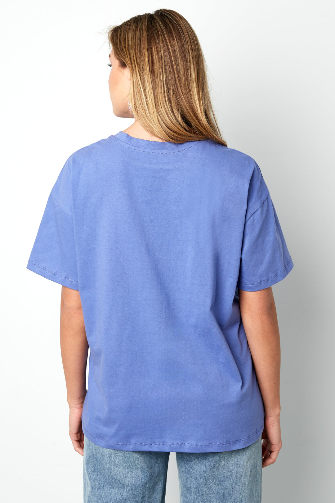 Cotton Women's T-shirt Casual Letters