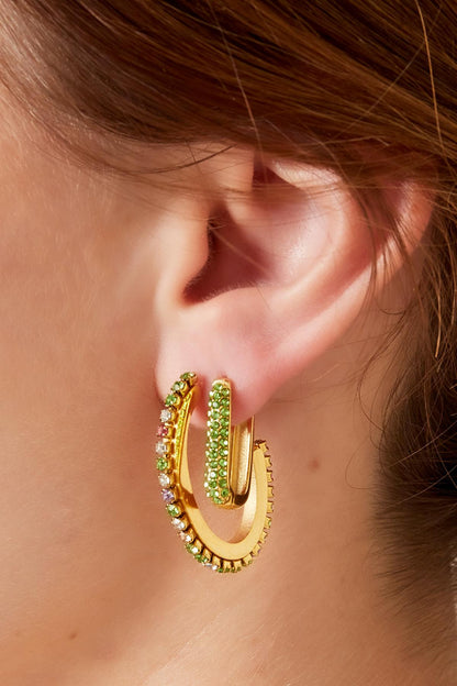 Shimmer Spark Stainless Steel Earrings