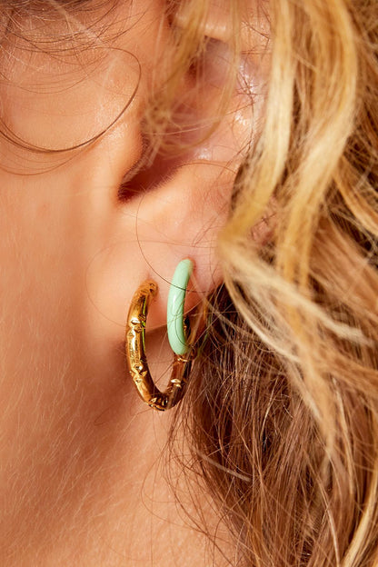 stainless steel hoop earrings