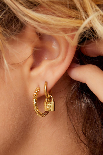 stainless steel hoop earrings 