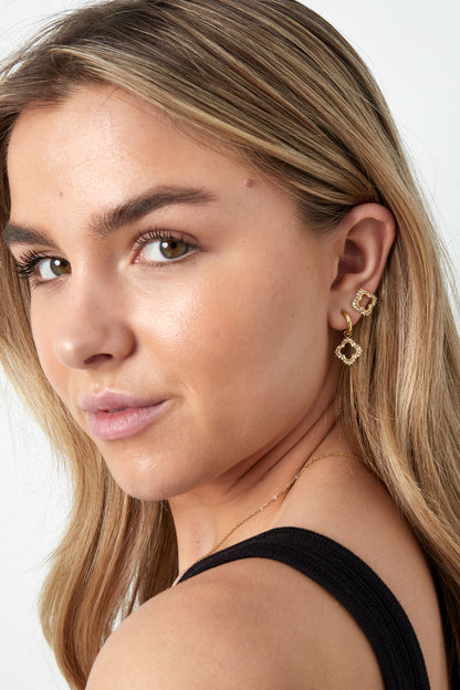 lucky diamond earrings
