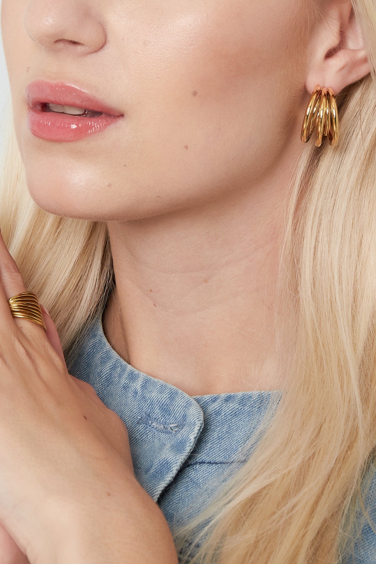 double twisted love earrings
