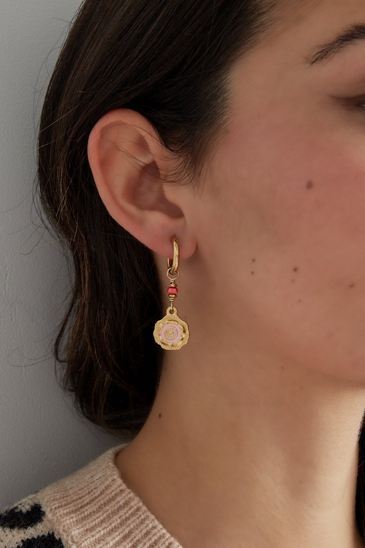 rose glow earrings