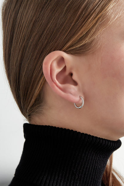 Timeless twist earrings - Silver Color color
