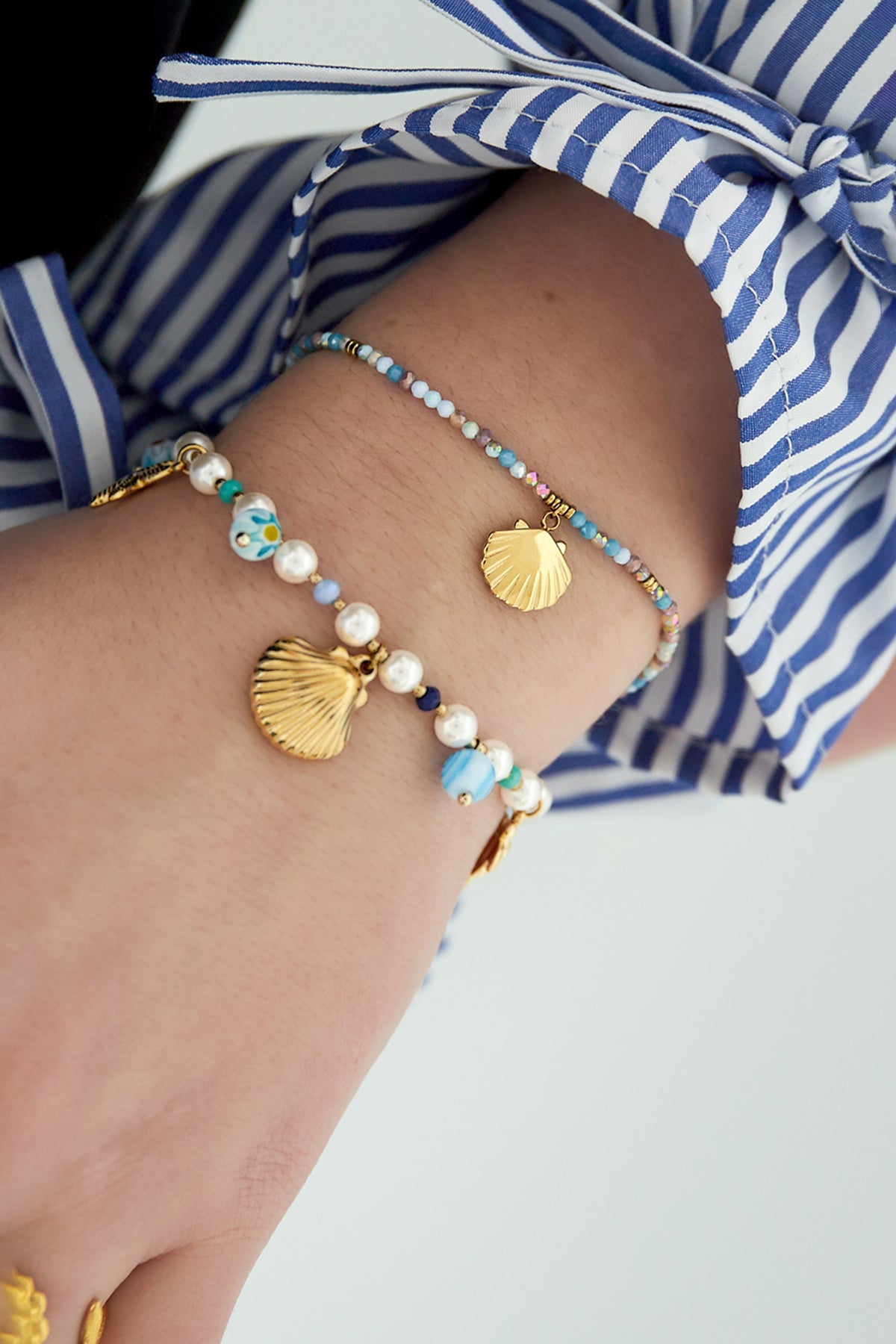 colorful shell bracelet