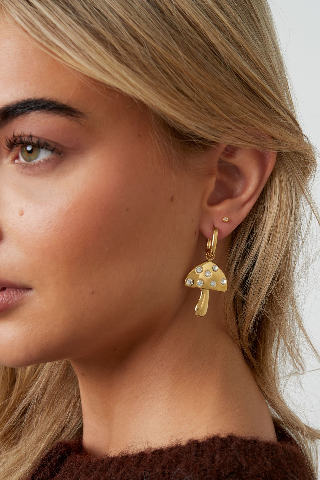 Stainless Steel Drop Earrings plant Casual Daily Simple Series Women's jewelry