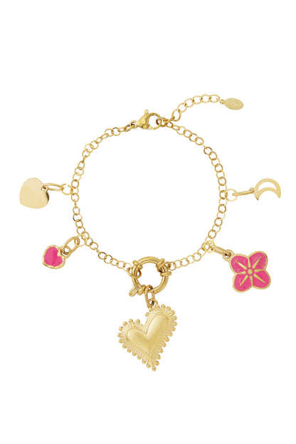 Chunky heart DIY bracelet