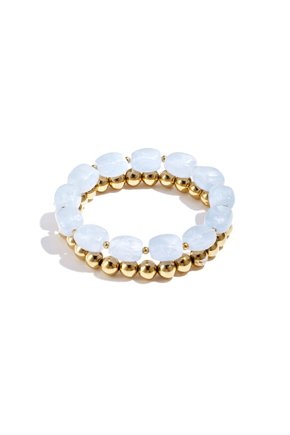 Stainless Steel Beaded Bracelets Beads Casual Daily Simple Series Women's jewelry