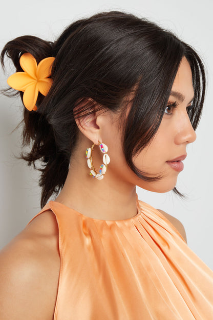 Hair clip flower - Plastic