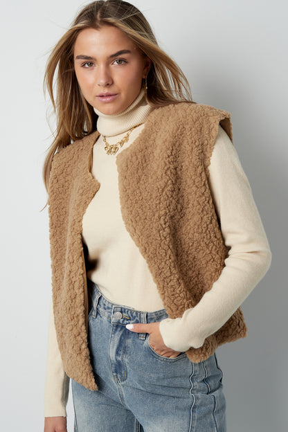 Woven Polyester Fiber Women's Vest Casual Solid Color Fall/Winter