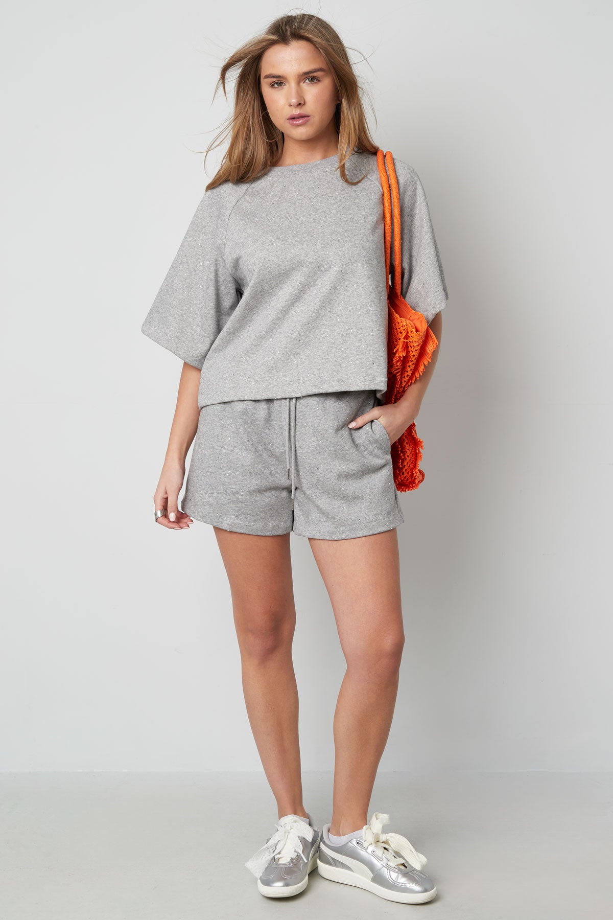 Cotton Women's Casual Shorts Drawstring Waist