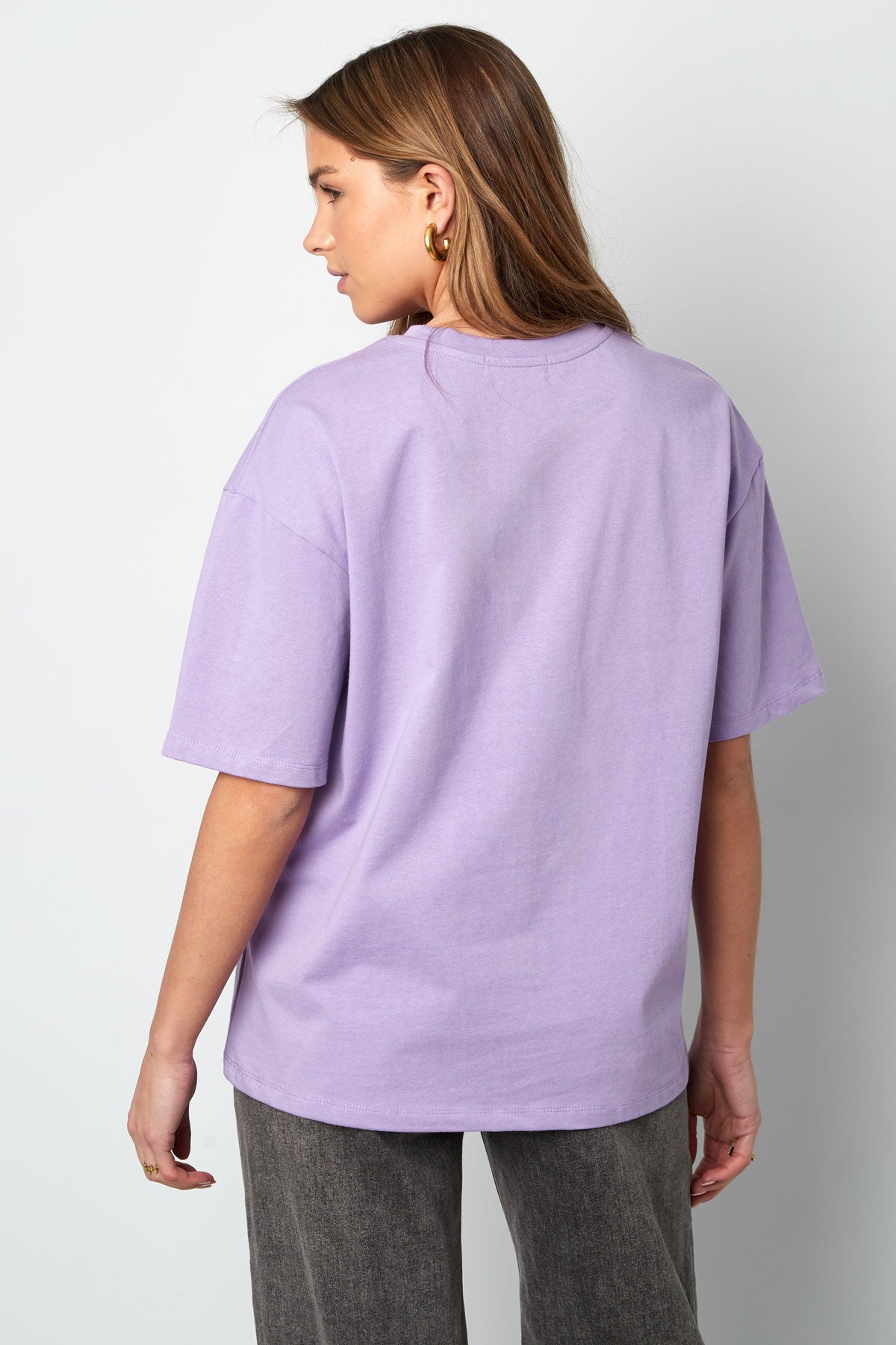 Cotton Women's T-shirt Oversized Butterfly Print