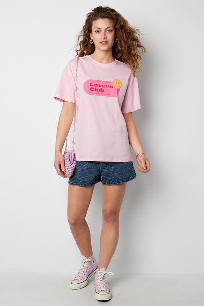 Cotton Women's T-shirt Street Random Print