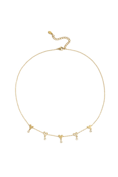 Stainless Steel Chain Necklaces Heart Casual Daily Simple Series Women's jewelry