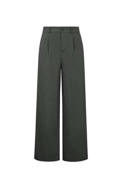 Woven Polyester Fiber Women's Straight Leg Pants Casual Fall/Winter