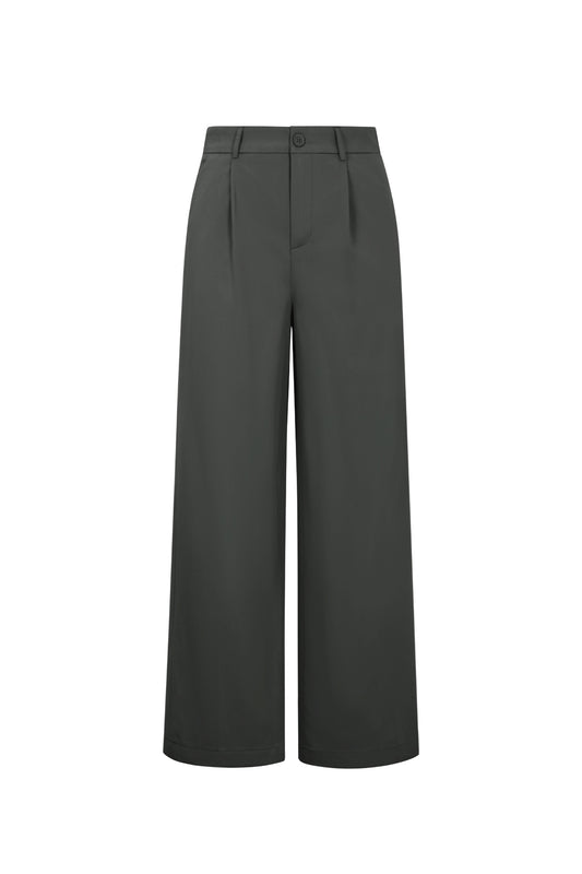 Woven Polyester Fiber Women's Straight Leg Pants Casual Fall/Winter