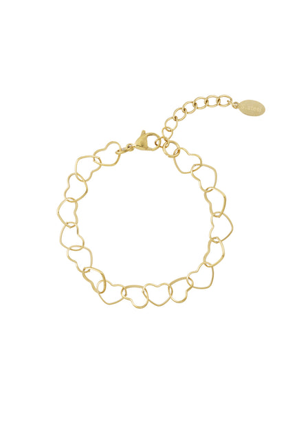   Chain Bracelets Heart Daily Daily Simple Series Women's jewelry