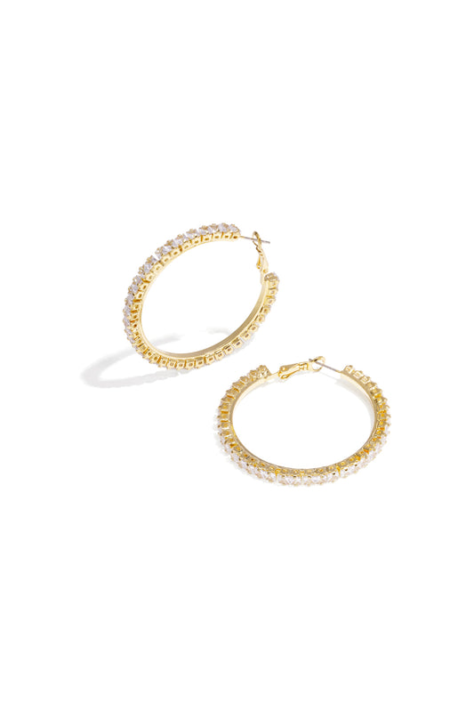 Copper Hoop Earrings Geometric Elegant Christmas Luxurious Series Women's jewelry