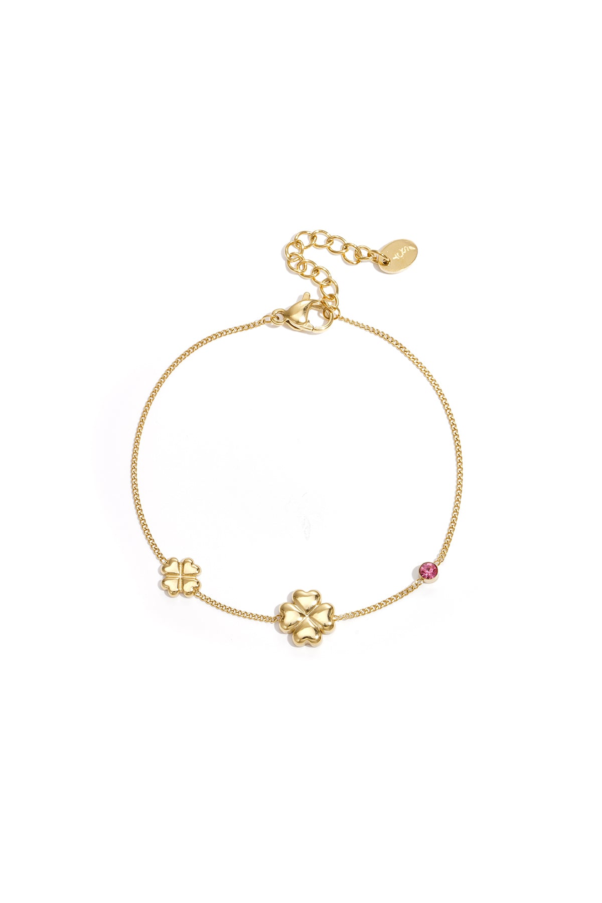 Stainless Steel Charm Bracelets Clover Simple Daily Simple Series Women's jewelry