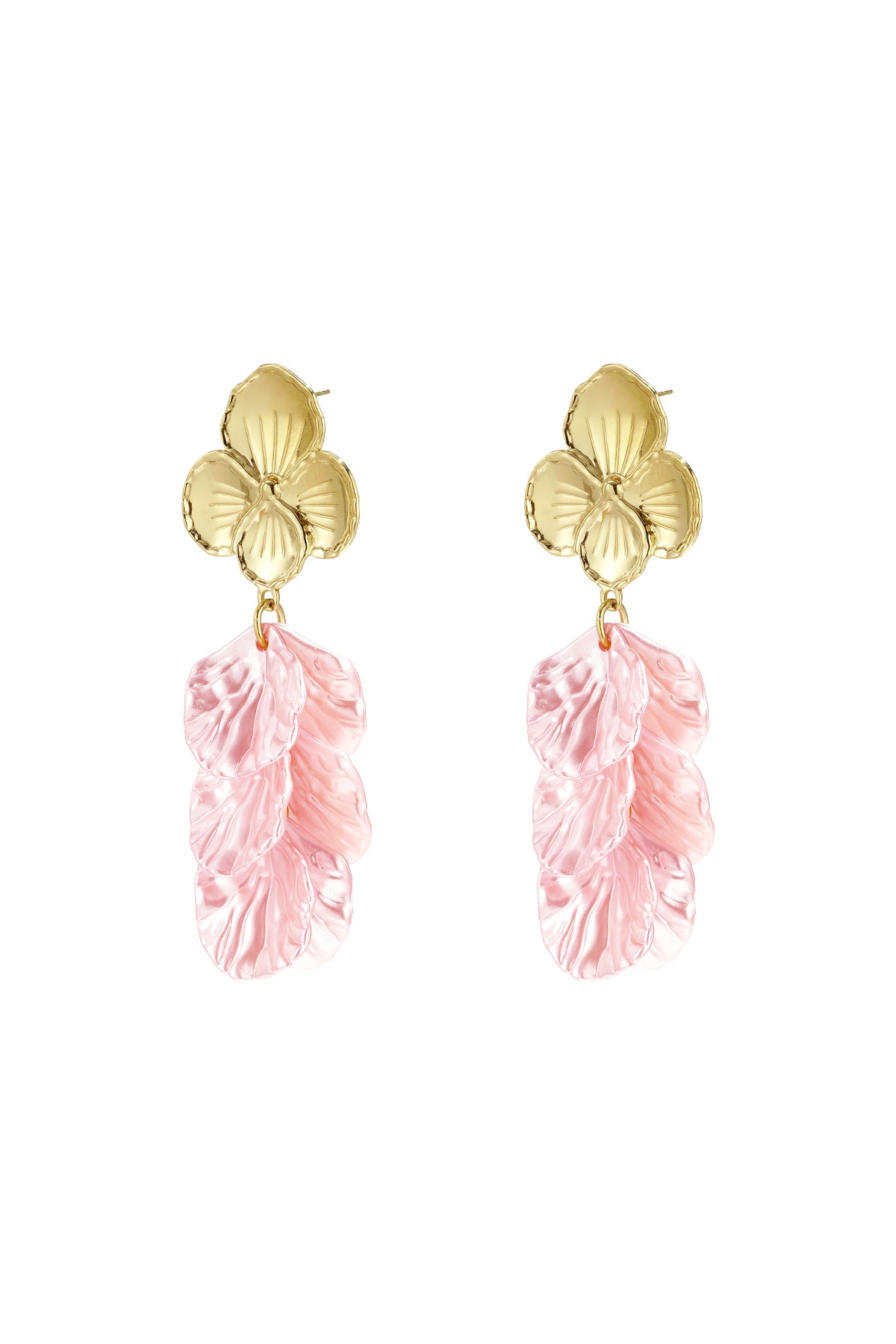 Stainless Steel Drop Earrings Flower Casual Daily Simple Series Women's jewelry
