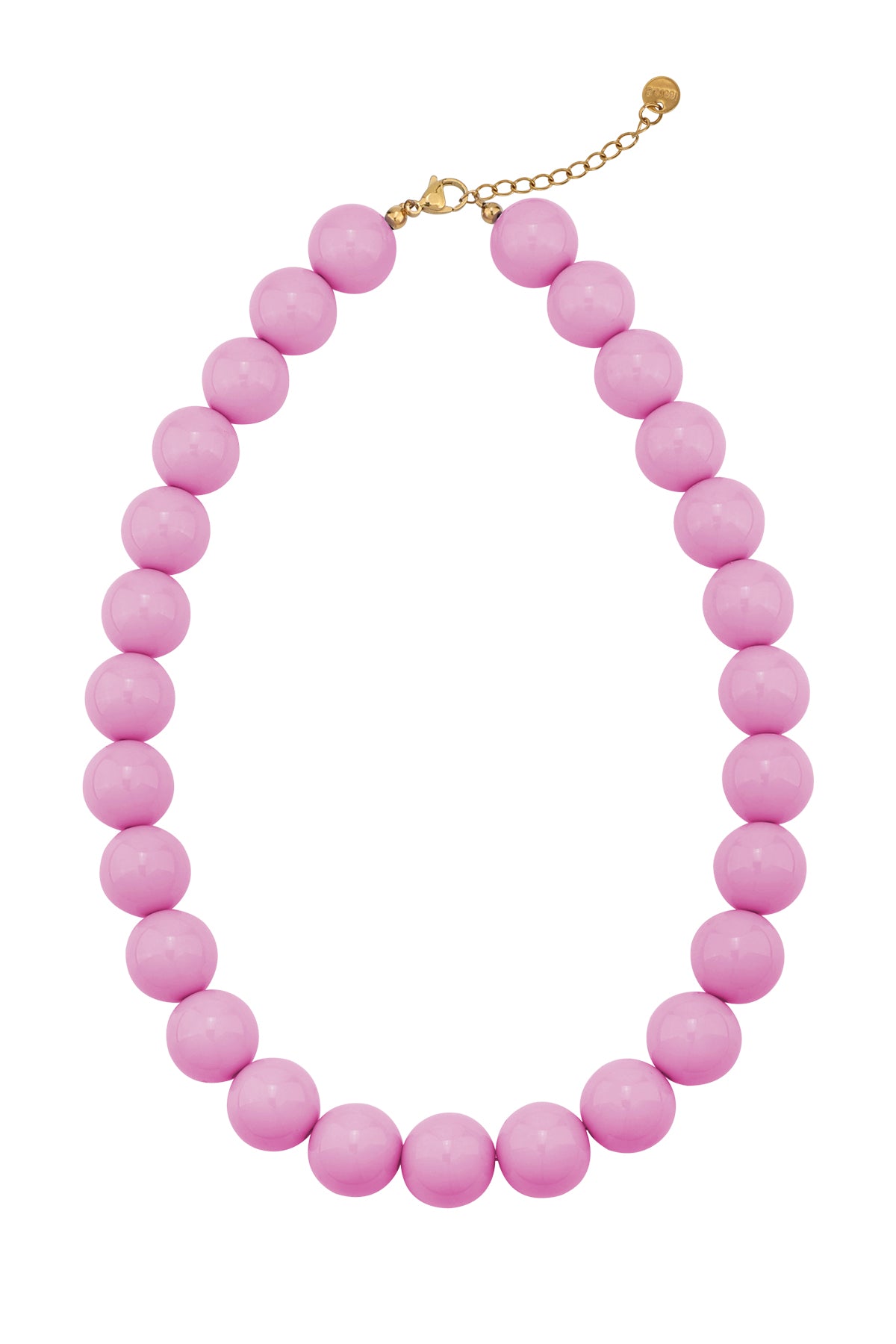 Large colored necklace - 15mm