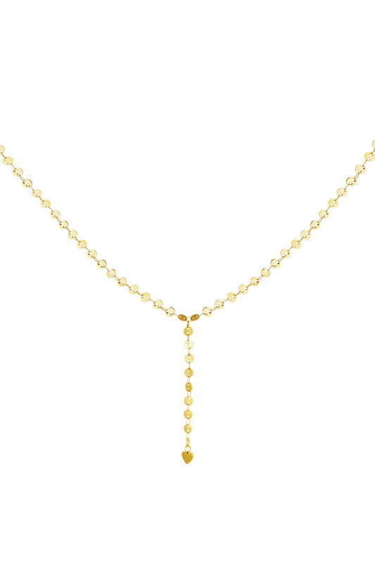 stainless steel y-chain necklace