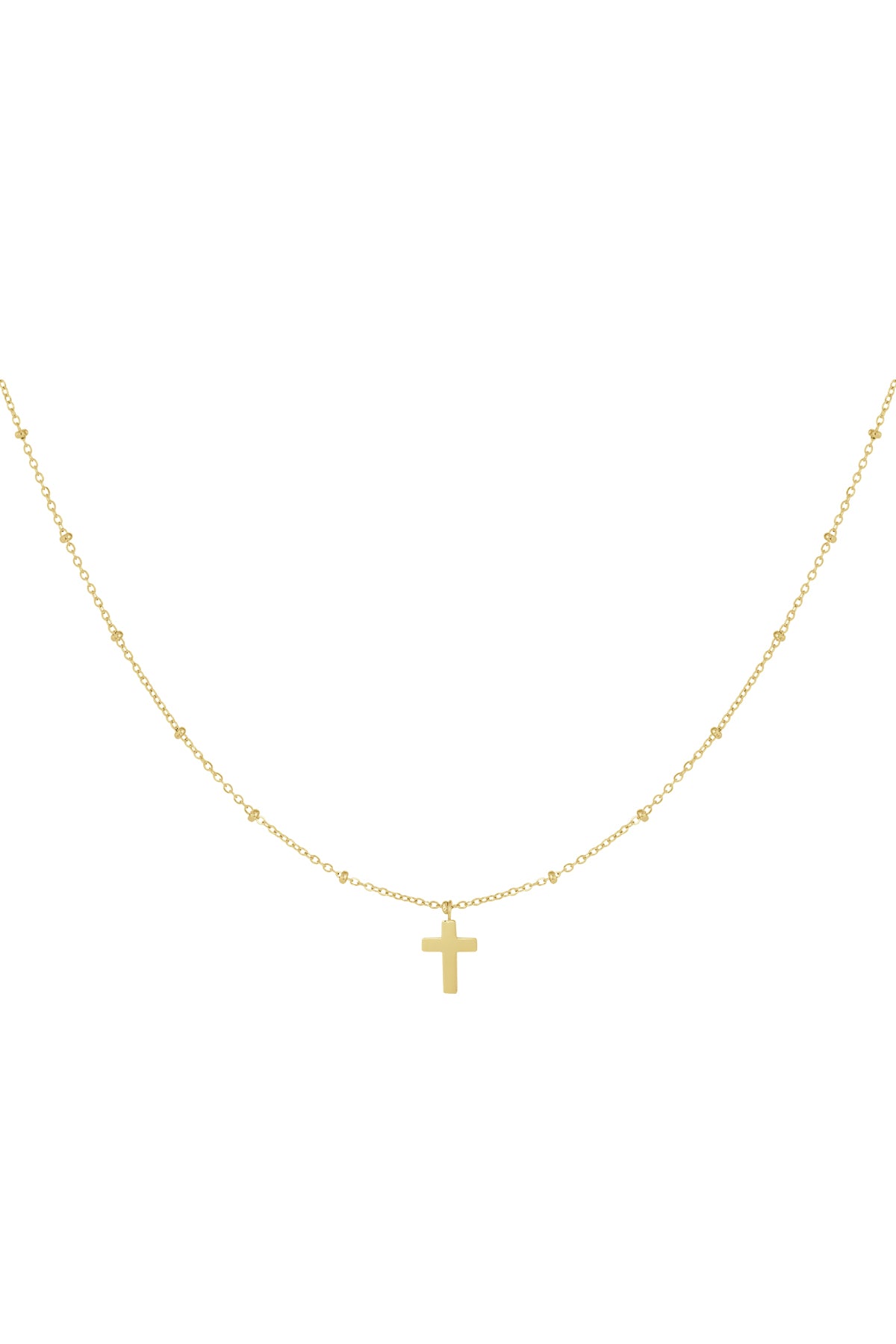 Necklace cross - Gold Color Stainless Steel