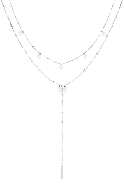 necklace long in the waist with circles