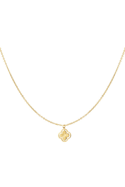 double clover necklace