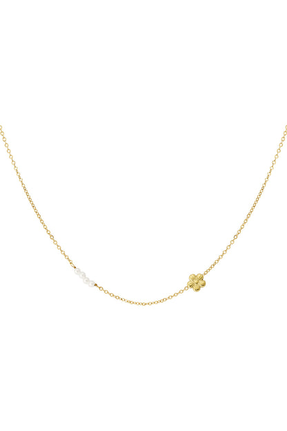 flower pearl necklace