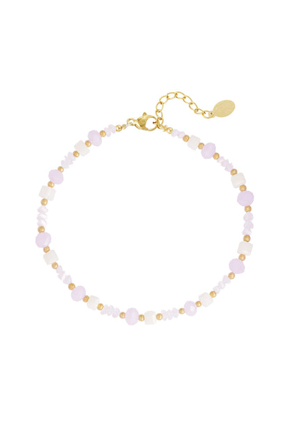 Beach vibe anklet - green/Gold color