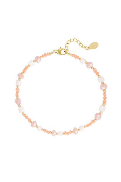 Beach vibe anklet - green/Gold color
