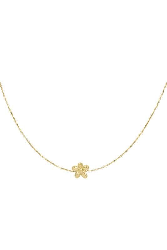 puffy flower necklace