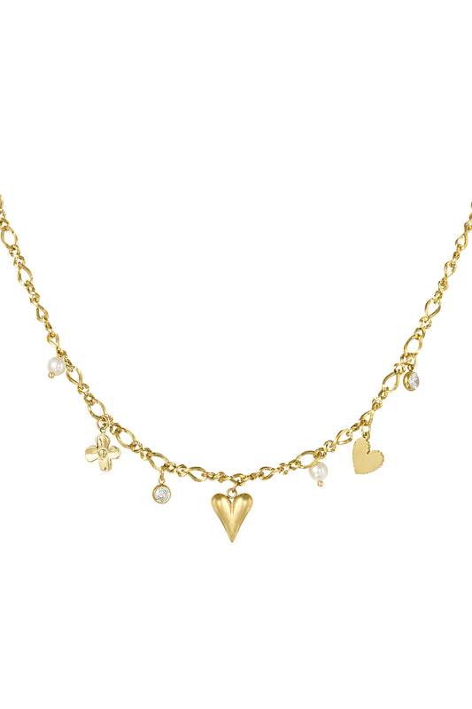 sparkling love necklace