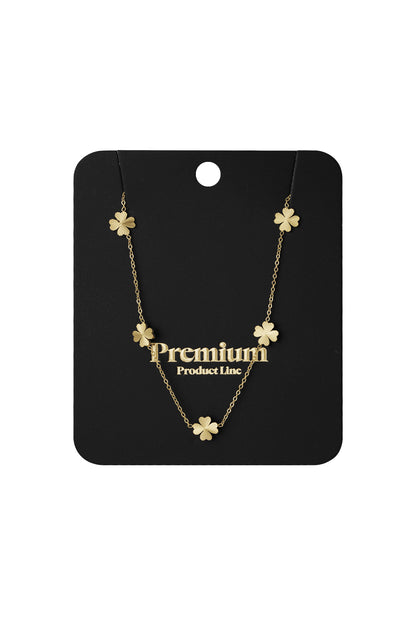leafy luck necklace
