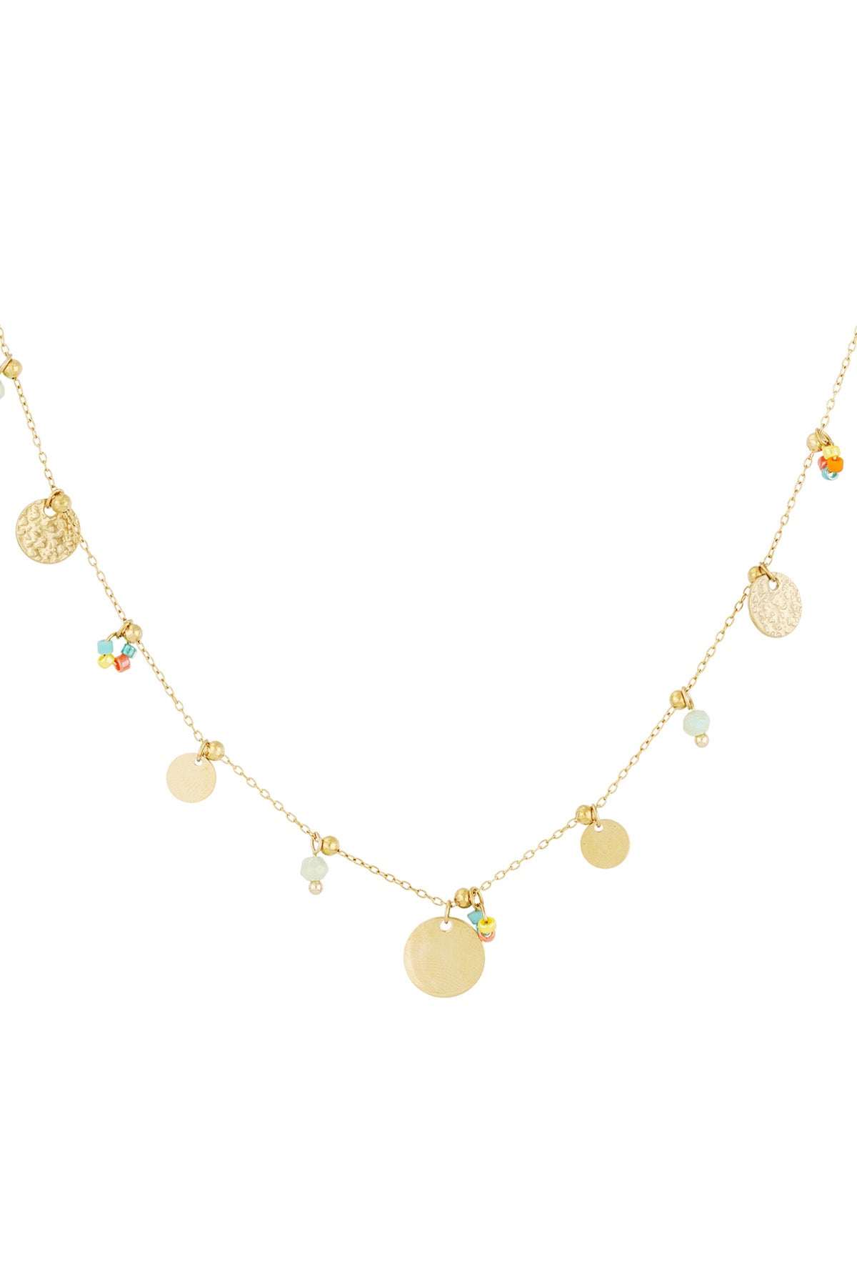 color pop coins necklace